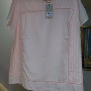 G.H. Bass & Co Woman's Pale Dogwood Short Sleeve